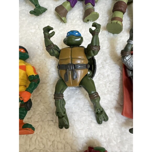 Teenage Mutant Ninja’s turtles Vintage Figures Lot Of 9 - Picture 7 of 10
